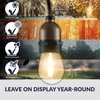 Newhouse Lighting Outdoor 48ft. LED String Lights with 2W S14 LED Filament Light Bulbs CSTRINGLED18